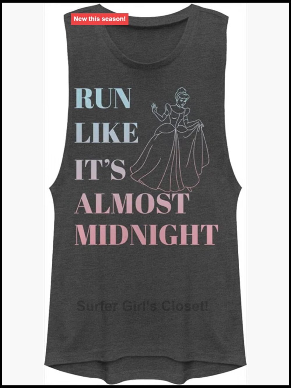 Women's Disney Princess Muscle Tank Top — Sleeveless Festival Fit